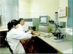 Flowcytometry in progress in the Biotechnology Laboratory - All India Institute of Medical Science (AIIMS)