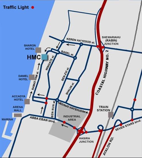 herzliya medical center map