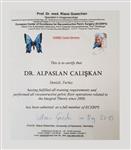 ECERPS (European Center of Excellence for Reconstructive Pelvic Surgery) Certificate - Dr. Alpaslan Caliskan Clinic