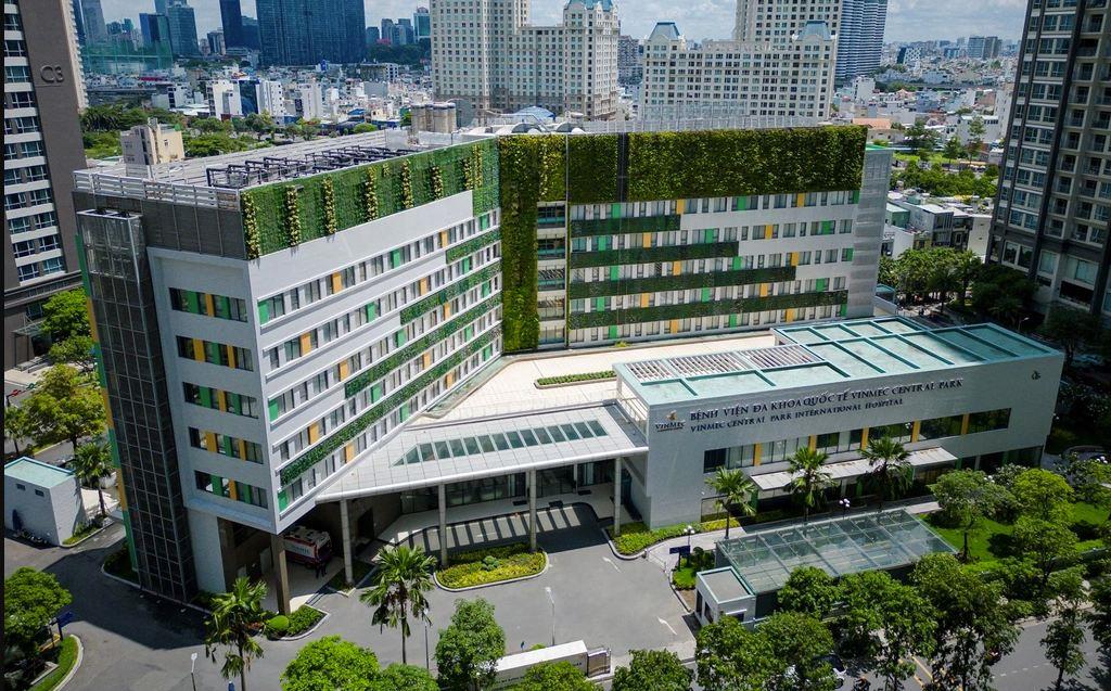 Exterior – Elevated Hospital Complex - Vinmec Central Park International Hospital