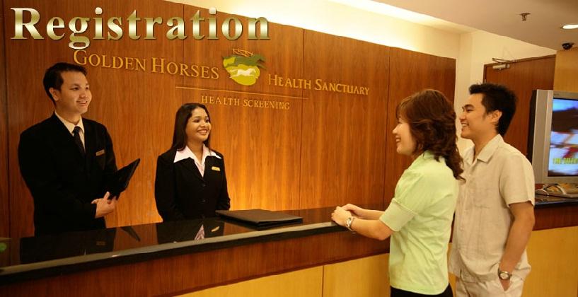 Registraton Area - Golden Horses Health Sanctuary